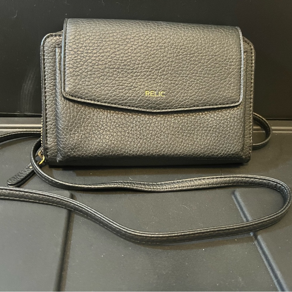 Black Relic by Fossil Crossbody Bag